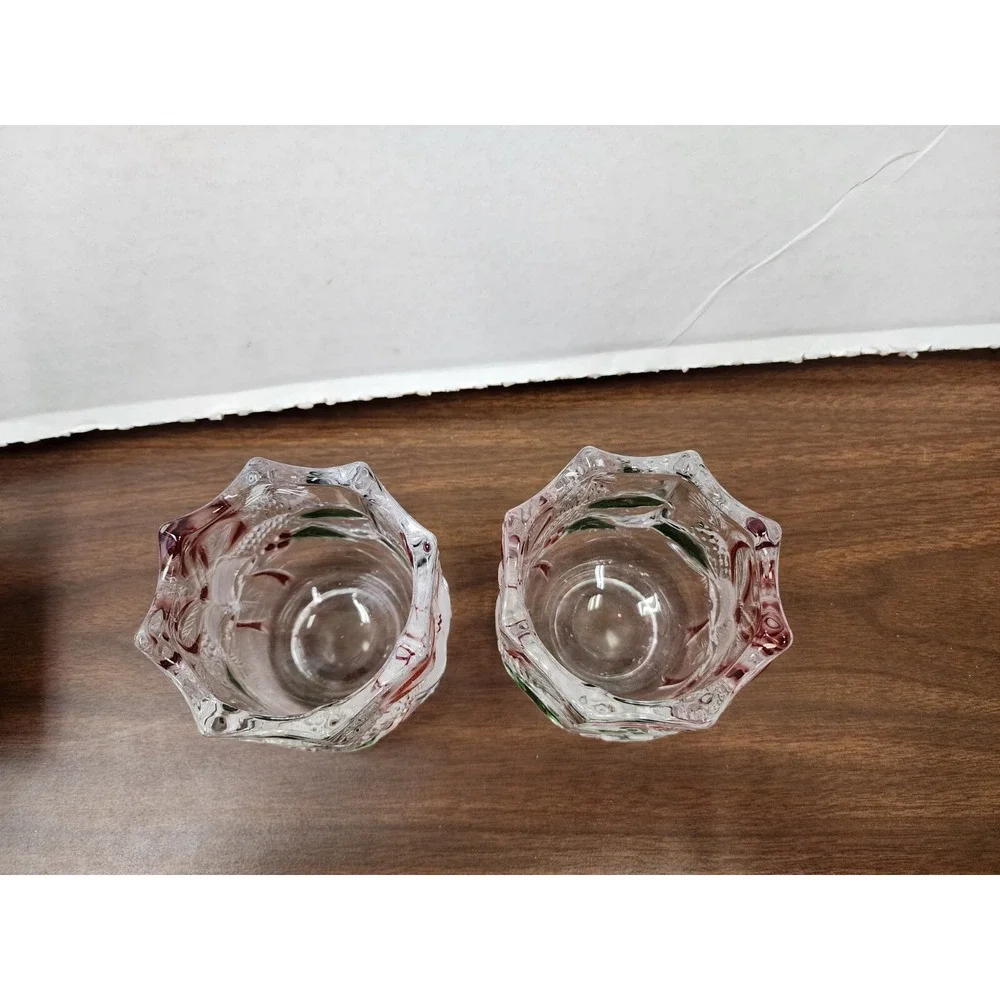 Celebrations By‎ Mikasa Crystal Votive Candle Holder Christmas Holiday Bells Lot